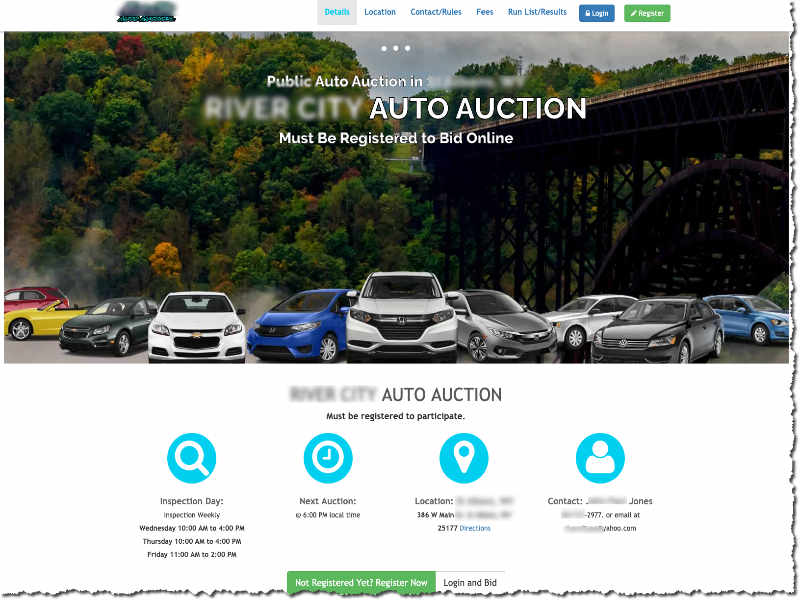 customer car auction site